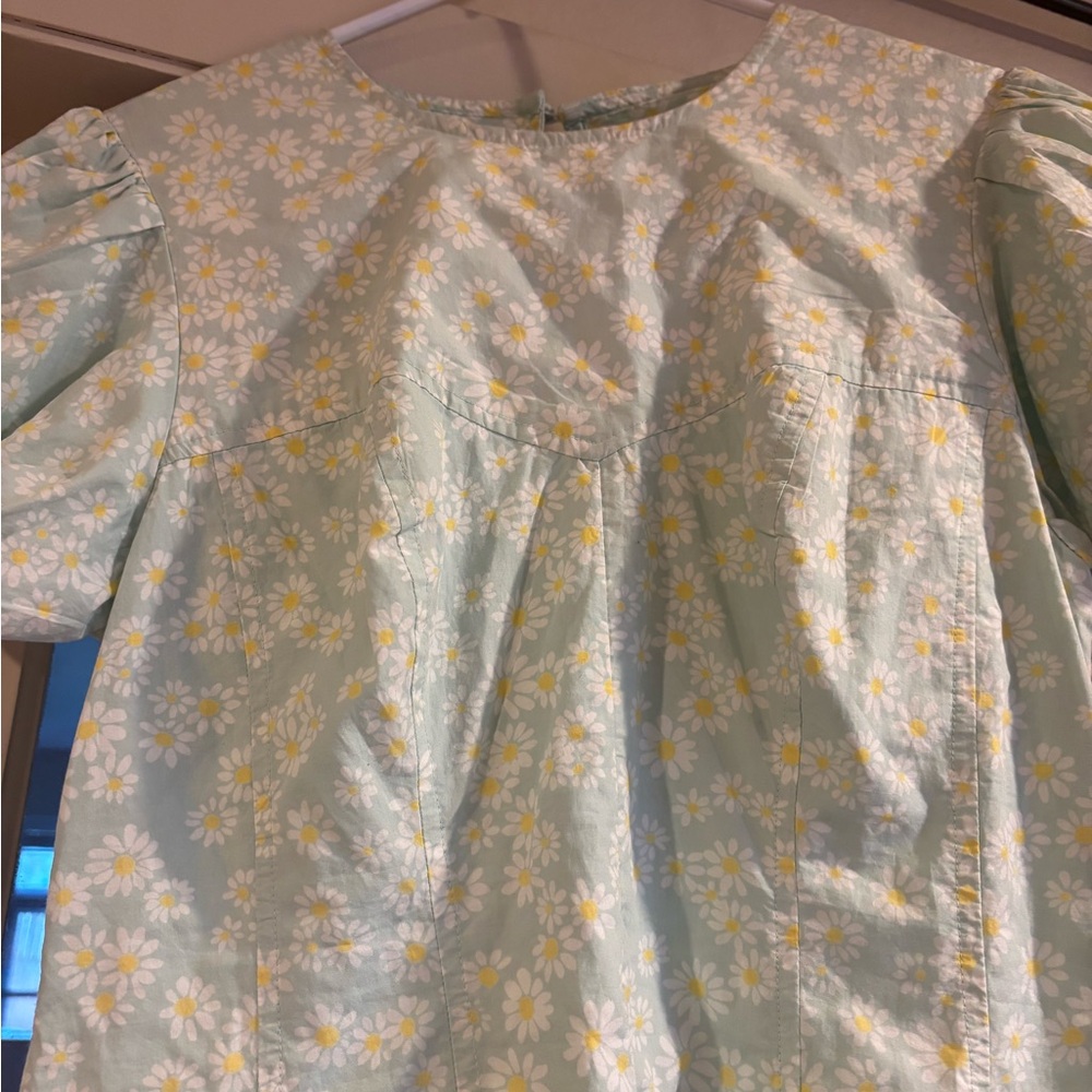 Anthropologie Maeve Mini Summer Dress Women's Size Small Cotton - Picture 5 of 6